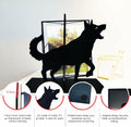 Black Dog Decorative Bookends for Shelves Dog Lover Gifts Office Decor