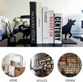 Black Dog Decorative Bookends for Shelves Dog Lover Gifts Office Decor