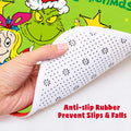 Funny Christmas Toilet Seat Cover Set 4pcs White Elephant Bathroom Decor