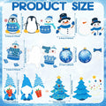 Zhanmai Winter Crafts Kit DIY Ornaments Christmas Stickers 36 Sets