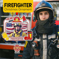 Personalized Firefighter Christmas Ornament 2024 Custom Engraved Keepsake