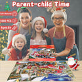 Alagoo 2025 Holiday Jigsaw Puzzle Advent Calendar Puppy & Cat 1008 pcs