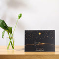 CareGifts Religious Christmas Card Gold Foil Peace on Earth 6x8 Inch 1 PC