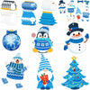 Zhanmai Winter Crafts Kit DIY Ornaments Christmas Stickers 36 Sets
