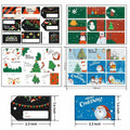 132 PCS Christmas Tags Stickers Santa Snowmen Xmas Tree Deer Labels