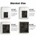 GEIFIN Flannel, Throw Blanket, Teacher Gifts, 60x80 inches, Black, Letter Print