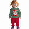 C&M WODRO Toddler Christmas Santa Sweatshirt Pants Set Green Size 5-6 Years