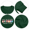 FASHGL Christmas Friends Sweatshirt Women Green Long Sleeve XX Large