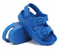 INMINPIN Toddler Buckle Sandals Comfort Open Toe Adjustable Strap Blue Size 5