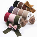 LATUROP 1in Rose Red Double Face Velvet Ribbon 10 Yards Roll for Crafts