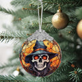 Terrifying Skull Christmas Ornament Stained Glass Holiday Decoration