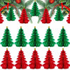 Christmas Tree Honeycomb Paper Pendant Decorations 4 pcs Hanging Ornaments
