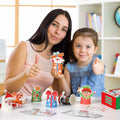 ZOIIWA Christmas Craft DIY Kit 16 Pack Paper Cups Xmas Holiday Supplies