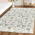 Artoid Mode Wild Floral Antique Herbs Area Rug Home Decor 5x7 Feet