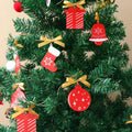OAOLEER 12 Pack Acrylic Christmas Tree Ornaments Snowman Santa Crafts