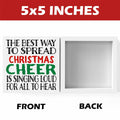 Christmas Holiday Decor Xmas Vacation Decorations 5x5 Inches Funny Sign
