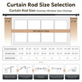 Zeerobee Adjustable Curtain Rod 66-120in Dark Grey Heavy Duty 1 Inch