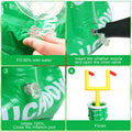 Gemscream Inflatable Football Drink Cooler 20.5x39in Green 2 Pcs