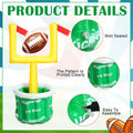 Gemscream Inflatable Football Drink Cooler 20.5x39in Green 2 Pcs