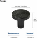 Rergy 10 Pack Zinc Alloy Black Drawer Knobs Kitchen Cabinet Pulls