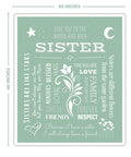 FILO ESTILO Sister Blanket Sherpa 60x50in Sage Green