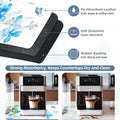 Edeesky Dish Drying Mat Leather Diatomite Kitchen Counter 12x20 Large