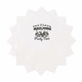 VOWFOO Mahjong Cocktail Napkins 100pcs 5x5 2-ply Mahjong Retirement Plan