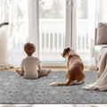 jinchan Moroccan Trellis Area Rug 3x5 Green Non Slip Washable