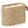 ELINZINE Toilet Paper Storage Holder for 6 Mega Rolls Bathroom Basket Buttermilk
