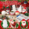 Poen 12 Pack Christmas Slow Rise Squeeze Soft Toy Kids Xmas Crafts