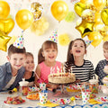 28Pcs Happy Birthday Foil Balloons Star Heart 18" Gold Confetti