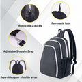 SPOENGRU Small Convertible Sling Backpack Crossbody Bag Black