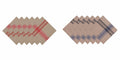 Yourtablecloth Stripe Napkin Set of 6 20x20 Nautical Blue