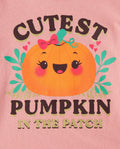 The Children's Place Baby Girls Long Sleeve Graphic TShirts 2Pack Pumpkin 12-18M