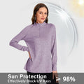 SOUL FLEX Women's 1/4 Zip Long Sleeve Athletic Shirt Deep Purple Size XL