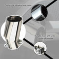 IHOTDER Stainless Steel Car Exhaust Tip 5.5'' Length Bolt-On Bright Silver