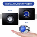 [Like New] DYEKNEE 12V Keyless One-Touch Start Switch 3 Pin Blue Engine Ignition