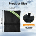 Outdoor Faucet Cover Thickened Waterproof Freeze Protection 8.4x6.8in Black 12pc
