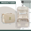 MARIA'S ESSENTIAL Makeup Bag Dual Facial Brush Medium Travel Organizer
