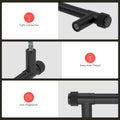 homdiy 10 Pack Matte Black Cabinet Handles 5 Inch Hole Center Zinc Alloy
