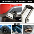 IHOTDER Stainless Steel Car Exhaust Tip 5.5'' Length Bolt-On Bright Silver