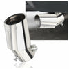 IHOTDER Stainless Steel Car Exhaust Tip 5.5'' Length Bolt-On Bright Silver
