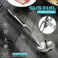 [Like New] Skimmer Slotted Spoon 316L Stainless Steel 12" Metal Heat-Proof Handle