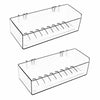 NDWLNYDM 2pc Acrylic Wall Mount Shower Shelves with Adhesive Tape Clear