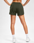 G Gradual Women's Running Shorts Mesh Liner Phone Pockets Olive Size XXS