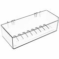 NDWLNYDM 2pc Acrylic Wall Mount Shower Shelves with Adhesive Tape Clear