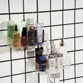 NDWLNYDM 2pc Acrylic Wall Mount Shower Shelves with Adhesive Tape Clear