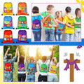 Kacctyen Christian Drawstring Bags 18 Pcs Polyester Multi-color Bulk Gift