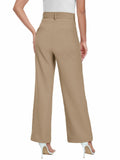 ELLEVEN Wide Leg High Waisted Palazzo Pants Brown Size XXL