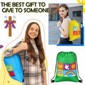 Kacctyen Christian Drawstring Bags 18 Pcs Polyester Multi-color Bulk Gift